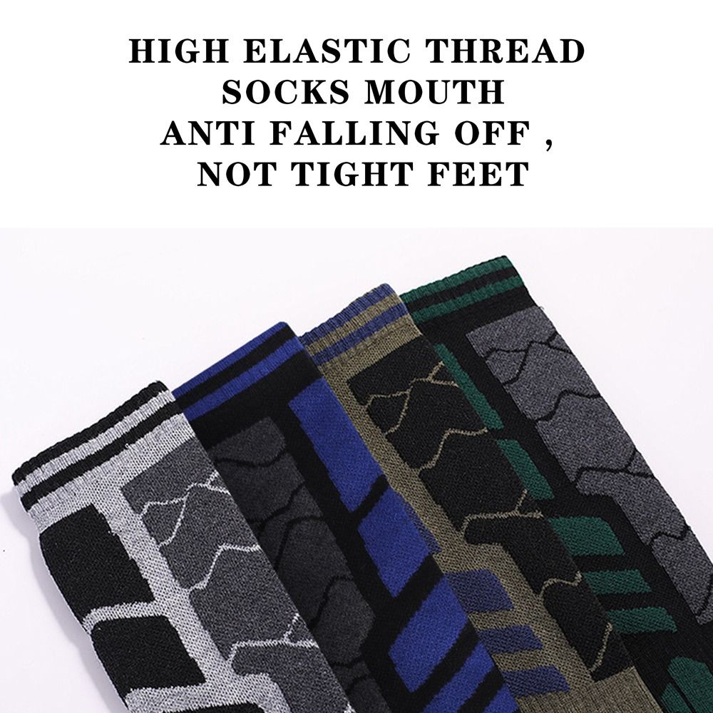 Wool Hiking Sock - ถุงเท้ากีฬากลางแจ้งขนแกะเมอริโนหนาถุงเท้าสกีดูดซับเหงื่อระบายอากาศได้สกีสโนว์บอร์ดถุงเท้าเดินป่า