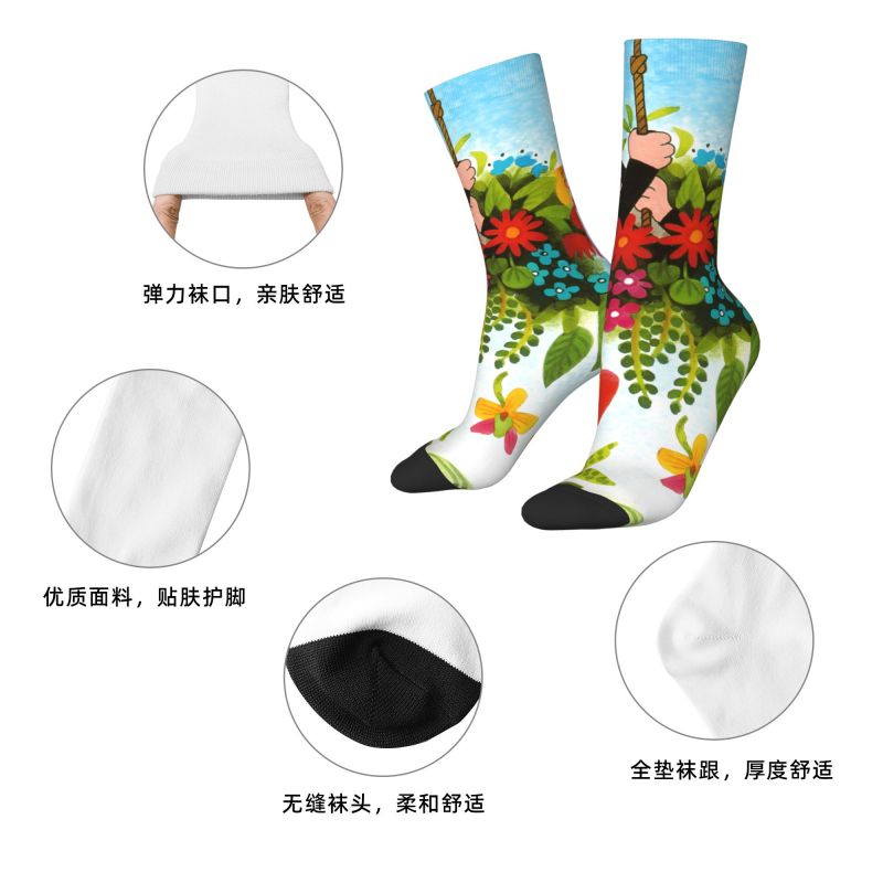 ถุงเท้าลายการ์ตูน 3 มิติ น่ารั - Dress Sock Men บทวิจารณ์และราคา
