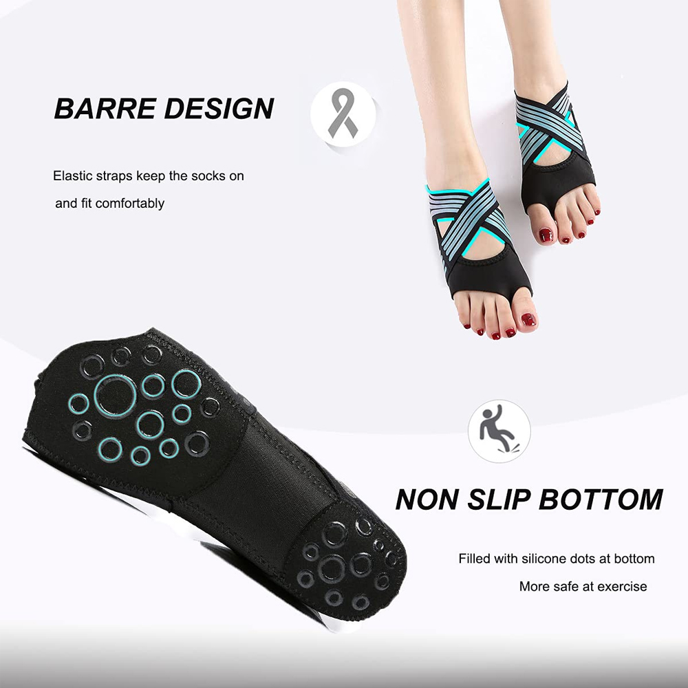 ถุงเท้ากันลื่นแบบไม่มีนิ้วสำหร - Grip Sock Yoga บทวิจารณ์และราคา