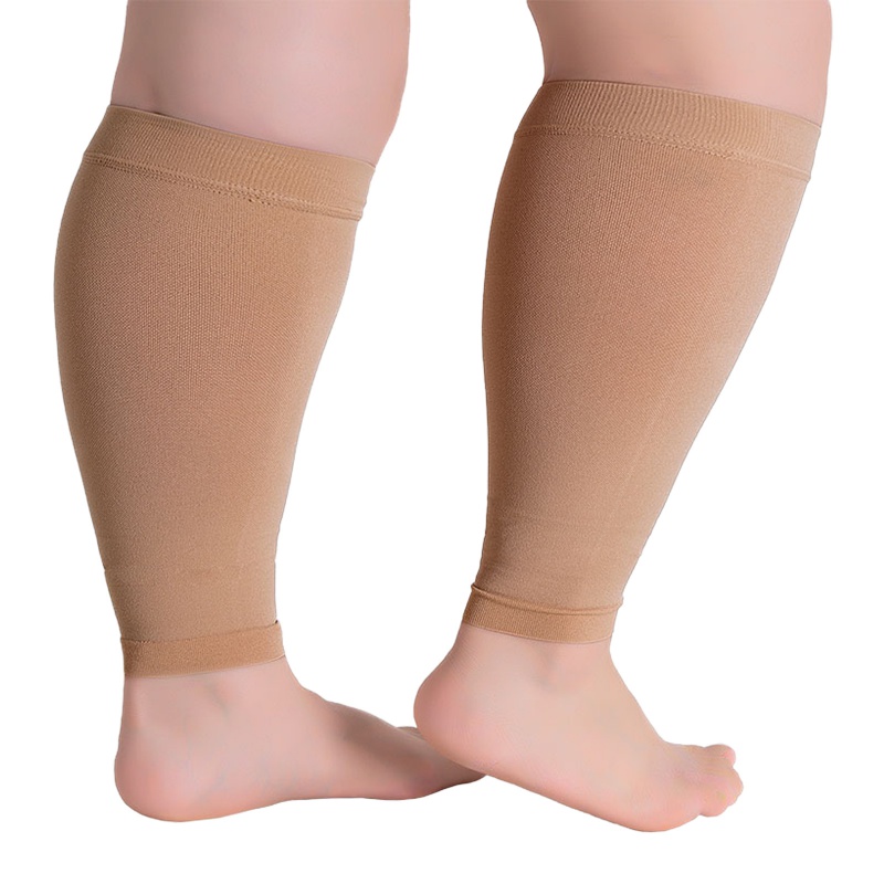 1 คู่ฟิตเนสวิ่งการบีบอัดแขนขาล - Compression Sleeve Calf บทวิจารณ์และราคา