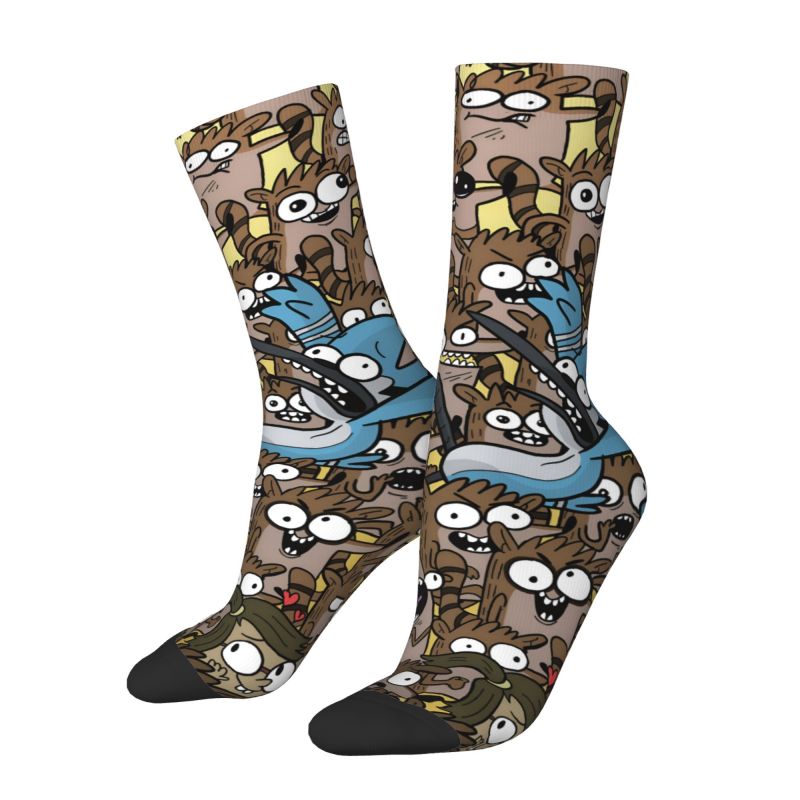 ถุงเท้าข้อสั้นลายการ์ตูนสุดฮา  - Dress Sock Men บทวิจารณ์และราคา
