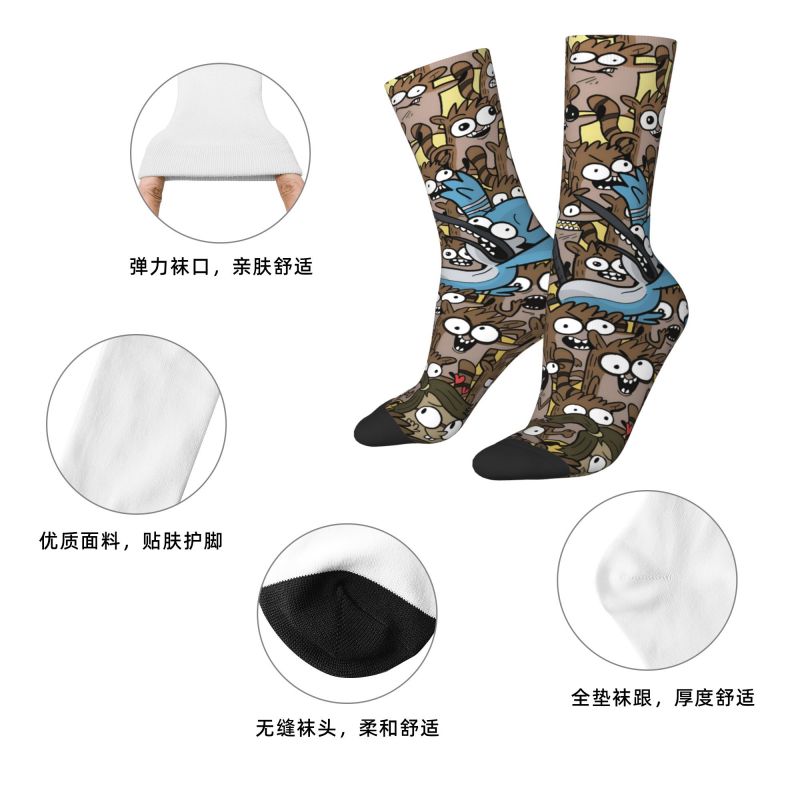 ถุงเท้าข้อสั้นลายการ์ตูนสุดฮา  - Dress Sock Men บทวิจารณ์และราคา