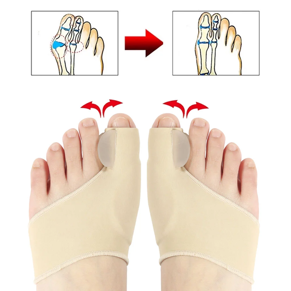 2 ชิ้น Toe Separator Hallux Va - Ankle Brace Sock บทวิจารณ์และราคา